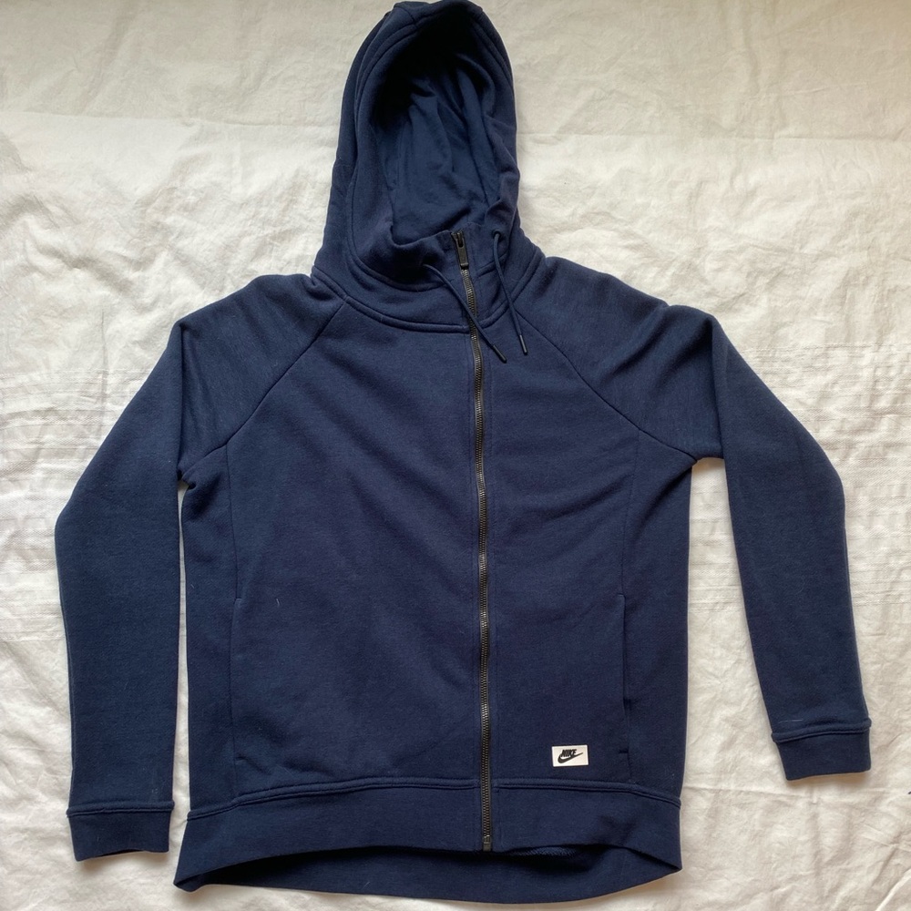 Nike navy full zip hoodie women’s XS